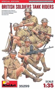  MiniArt Models  1/35 BRITISH 8TH ARMY SOLDIERS TANK RIDERS - Pre-Order Item MNA35299