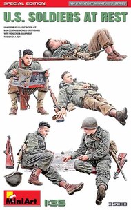 MiniArt Models  1/35 US Soldiers at Rest (5) (Special Edition) MNA35318