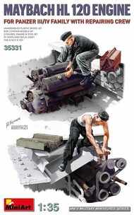  MiniArt Models  1/35 Maybach HL 120 Engine with Repair Crew MNA35331