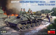  Miniart Models  1/35 German Artillery Tractor T-60(r) & Crew Towing PaK40 MNA35395