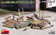  Miniart Models  1/35 7.5cm PaK40 Ammo Boxes with Shells, Set 2 OUT OF STOCK IN US, HIGHER PRICED SOURCED IN EUROPE MNA35402