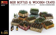  MiniArt Models  1/35 Beer Bottles & Wooden Crates MNA35574