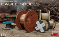 MiniArt Models  1/35 Cable Spools (6 w/20 decal options) (New Tool) (JUL) OUT OF STOCK IN US, HIGHER PRICED SOURCED IN EUROPE MNA35583