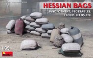  MiniArt Models  1/35 Hessian Bags (30 Assorted: sand, cement, flour, seeds etc.) MNA35586