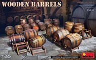 WOODEN BARRELS Box contains models of 18 wooden barrels #MNA35632