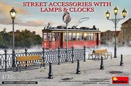  MiniArt Models  1/35 Street Accessories With Lamps & Clocks MNA35639