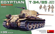  MiniArt Models  1/35 Egyptian T-34/85 with Crew OUT OF STOCK IN US, HIGHER PRICED SOURCED IN EUROPE MNA37098