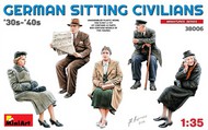 German Civilians Sitting 1930-40s (5) #MNA38006