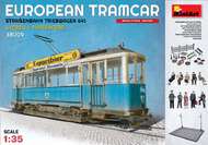  MiniArt Models  1/35 European Tramcar 641 w/Crew, Passengers, Street Access & Tram Line Base MNA38009
