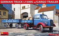  MiniArt Models  1/35 German Truck L1500S with Cargo Trailer MNA38023