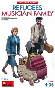  MiniArt Models  1/35 Refugees. Musician Family MNA38084