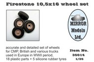  Mirror Models  1/35 Firestone 10 5x16 Wheel/Tire Set for WWII CMP/British Trucks (5) MZZ35014