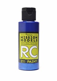  Mission Models Paints  NoScale MMRC022 - RC Pearl Blue - 2oz MMRC022