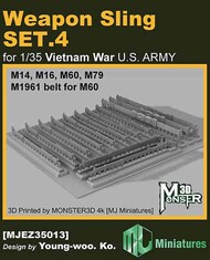  MJ Miniatures  1/35 Vietnam War US Army Weapon Sling Set #4 MJMEZ35013