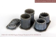  Mk 1 Design  1/32 McDonnell-Douglas F/A-18A+/F/A-18B/F/A-18C/F/A-18D EXHAUST NOZZLE & AFTER BURNER SET (OPENED) MA-32020