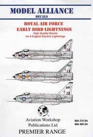  Model Alliance  1/72 Early BAC/EE Lightnings (6) ML72134