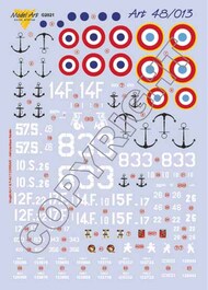  Model Art  1/48 Aeronautique Navale:Vought AU-1 & FaU-7 CORSAIR - Flottille 12F MA4813