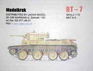  Model-Krak  1/72 BT-7 - Soviet Cavalry Tank MKR7214