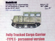  Model-Krak  1/72 TE w/tarpaulin MKR7228