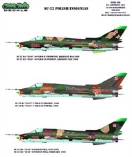  Model Maker Decals  1/144 Sukhoi Su-22 Polish insignias D144082