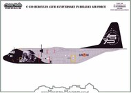  Model Maker Decals  1/144 Lockheed C-130 Hercules 45th Anniversary in Belgian Air Force D144156