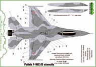  Model Maker Decals  1/32 Polish F-16C/D Stencils D32073A