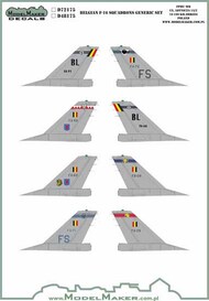 Belgian General-Dynamics F-16A/F-16B Squadrons GENERIC SET. #D48175
