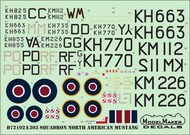 Model Maker Decals  1/72 303 Squadron North-American P-51 Mustangs D72102A