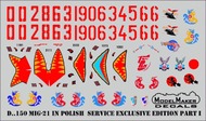  Model Maker Decals  1/72 Mikoyan MiG-21 in Polish service Exclusive edition part I D72150