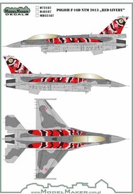 Polish Lockheed-Martin F-16D NTM 2013 'Red livery' #MD32187