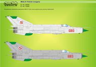  Model Maker Decals  1/144 MiG-21 Polish insignia D144008