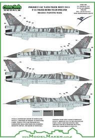  Model Maker Decals  1/48 Polish F-16C NATO Tiger Meet 2015 - F-16 Tige MD48061