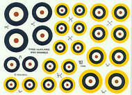 RAF WWII Roundels. Large Type A 65' , 84' and 100' ; Type A1 63' , 64' , 66' 77' , 84' , 100' (RAF Roundels) #MD102
