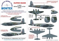  Montex Masks  1/24 de Havilland Mosquito NF.11 / FB Mk.VI 2 canopy masks (exterior and interior) + 5 insignia masks MXK24051