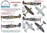 Supermarine Spitfire Mk.I 2 canopy masks (exterior and interior) + 4 insignia masks #MXK24052