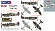 Supermarine Spitfire Mk.Vb 2 canopy masks (exterior and interior) + 5 insignia masks + decals #MXK24062