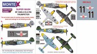 Messerschmitt Bf.109G-2 2 canopy masks (exterior and interior) + 3 insignia masks + decals #MXK24065