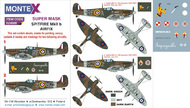  Montex Masks  1/24 Supermarine Spitfire Mk.IIb 2 canopy masks (exterior and interior) + 4 insignia masks + decals MXK24068
