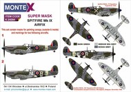 Supermarine Spitfire Mk.Ix 2 canopy mask (outside & inside) + 4 insignia masks #MXK24094