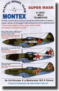  Montex Masks  1/32 MiG-3 Masks MXK32003