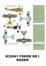 Fokker Dr.I Triplane (1) 3 insignia masks #MXK32041