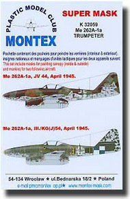  Montex Masks  1/32 Me.262A-1a Masks MXK32059