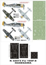  Montex Masks  1/32 Focke-Wulf Fw.190F-8 2 canopy masks (exterior and interior) + 2 insignia masks MXK32073