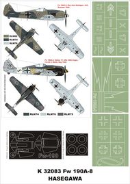  Montex Masks  1/32 Focke-Wulf Fw.190A-8 2 canopy masks (exterior and interior) + 3 insignia masks MXK32083
