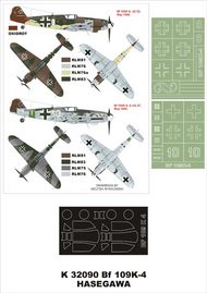 Montex Masks  1/32 Messerschmitt Bf.109K-4 2 canopy masks (exterior and interior) + 2 insignia masks MXK32090