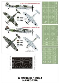  Montex Masks  1/32 Messerschmitt Bf.109K-4 2 canopy masks (exterior and interior) + 3 insignia masks MXK32093