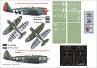 Republic P-47D Thunderbolt 'Bubbletop' 2 canopy masks (exterior and interior) + 3 insignia masks + decals #MXK32117