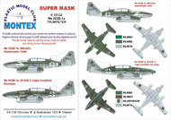  Montex Masks  1/32 Messerschmitt Me.262B 2 canopy masks (exterior and interior) + 2 insignia masks MXK32132