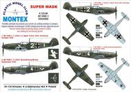  Montex Masks  1/32 Messerschmitt Bf.109E-1 2 canopy masks (exterior and interior) + 2 insignia masks MXK32146