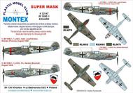  Montex Masks  1/32 Messerschmitt Bf.109E-1 2 canopy masks (exterior and interior) + 2 insignia masks + decals MXK32147